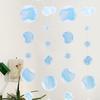 Decor Round Romantic Bubble Circle Banner Bubble Ribbon Bubble Paper Skewers Wall Hanging Garlands