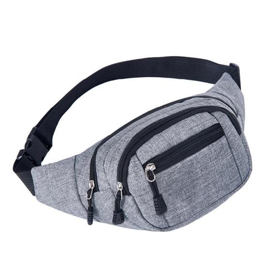Newest Outdoor Sports Hiking Men Women Canvas Zipper Pocket Waist Bag Fanny Pack Pouch