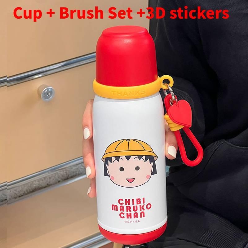 Chibi Maruko Chan Kids Insulated Water Bottle With Vacuum Flask For School And Travel красный