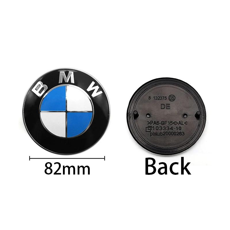 Car Blue White Logo Front Hood Emblem 82mm Rear Badge 74mm Wheel Hub Cap 68mm 56mm Steering Wheel Sticker 45mm Accessory For BMW Xm0
