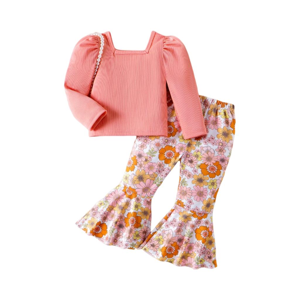 Dětská ležérní souprava s dlouhým rukávem, pohodlné každodenní oblečení