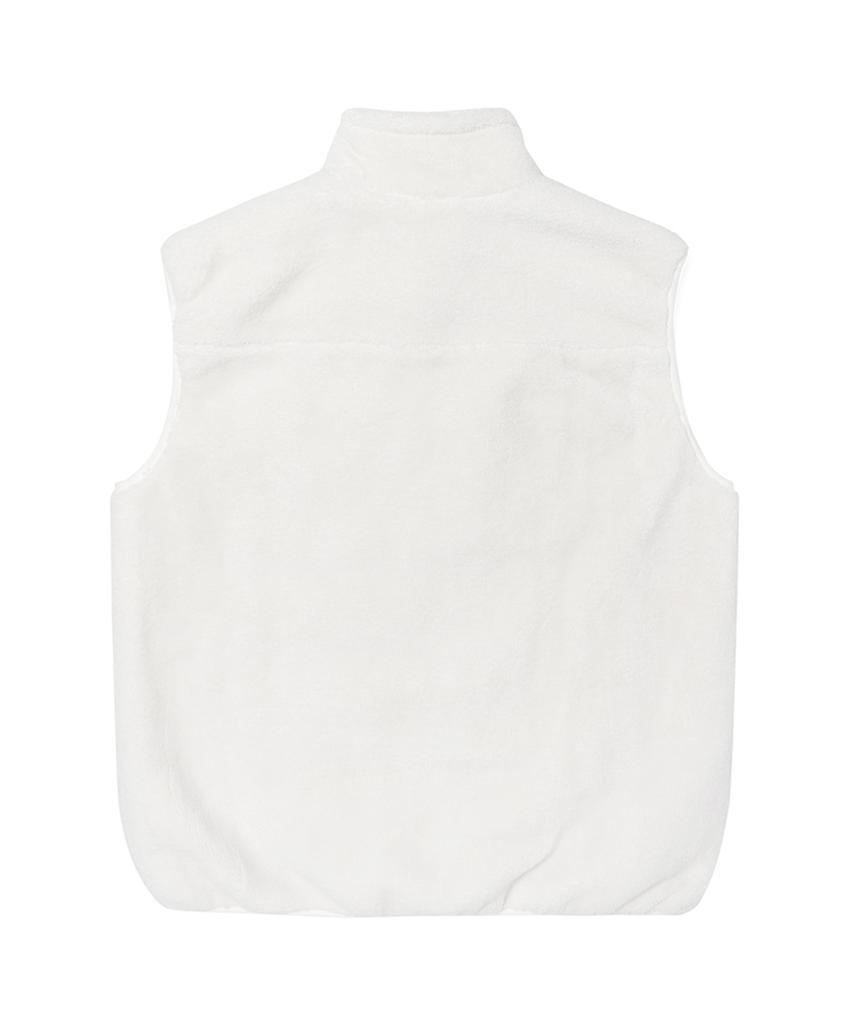 Ucla Wool Boa Vest [Ivory](Uyave10_22)