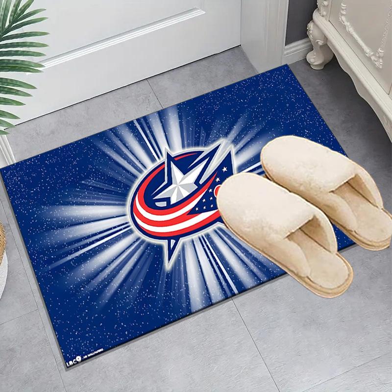 Blue Jackets Rug Area rug for Livingroom, Bedroom, Palyroom, Chair Rug, Office Rug, Floor mat, Large Size Fan Christmas Birthday gift