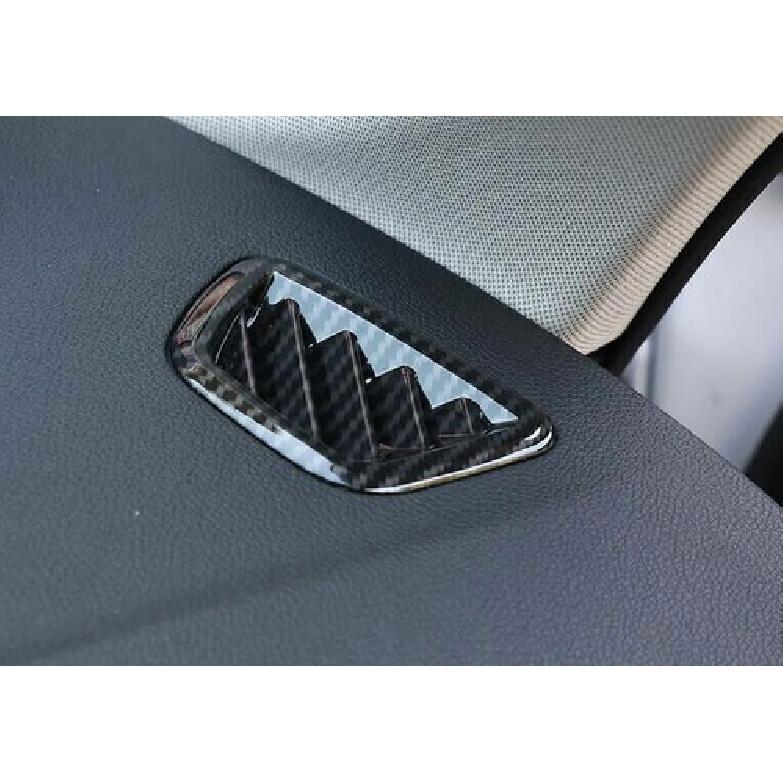 trument L&R Air Outlet Vent Trim 2* For BMW 5 Series G30 18- Carbon Fiber