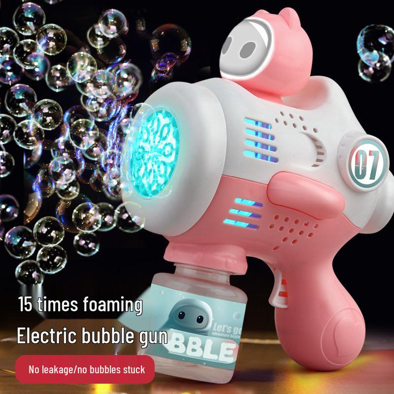Gatling Bubble Gun: Automatic Electric Handheld Bubble Maker for Kids