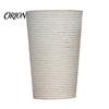 Large Capacity Planter for Tall Plants Round Flower Pot with Drainage Holes, 17 Inch Stone-Look Durable Weather Resistant Decorative Container