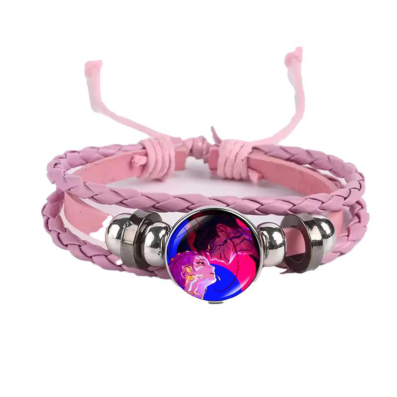 Cartoon Character Bracelet, Alloy Charm Adjustable 18+6cm Chain, Unisex Fashion Jewelry Gift for Daily Wear
