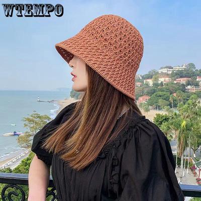 Women's Fisherman's Hat Summer Thin Breathable Sunscreen Sunshade Hat Hollow Out Lightweight Vacation