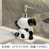 Automatic draining creative panda soap box soap box storage rack household ceramic soap dish holder bathroom accessories