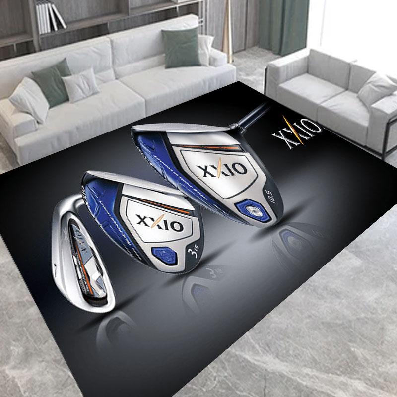 Famous Golf Clubs Ball Carpet Printed Nonslip Multi Function carpet Living Room Floor Rugs Entrance Kitchen Hallway Home Decor