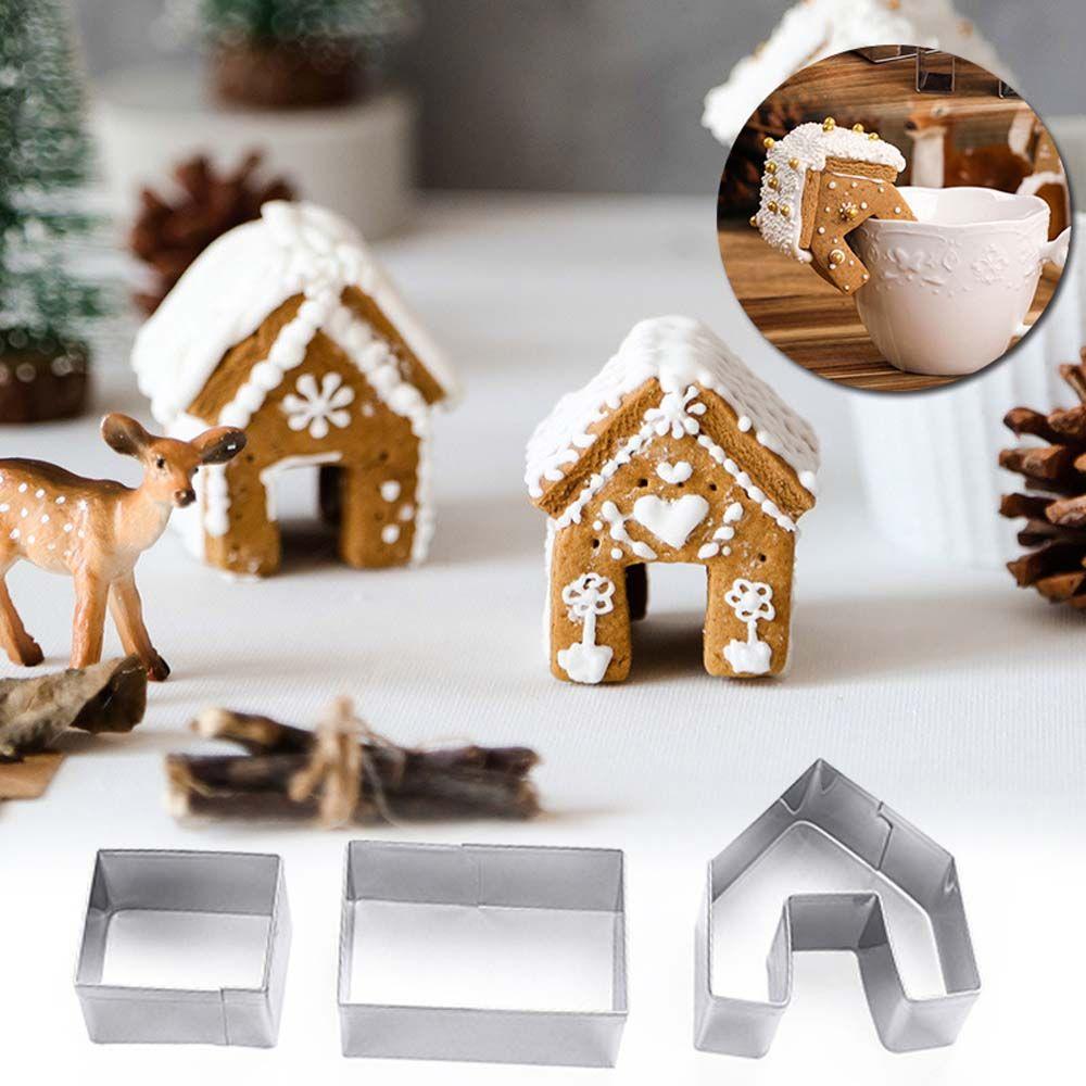 3Pcs DIY Food Fondant Cake Pastry Cookie Cutter Cutting Mold Kitchen Tool Biscuit Mould