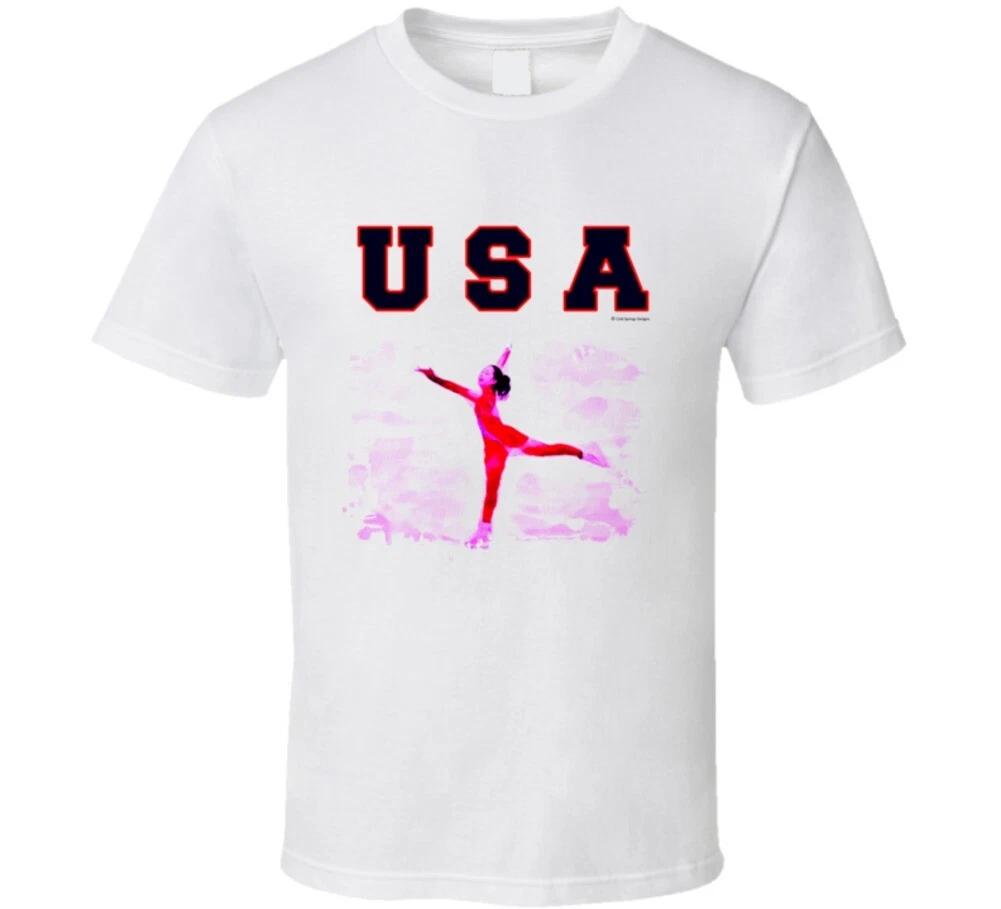 

Usa Winter Games Figure Skater Gold Medal T Shirt 2XL