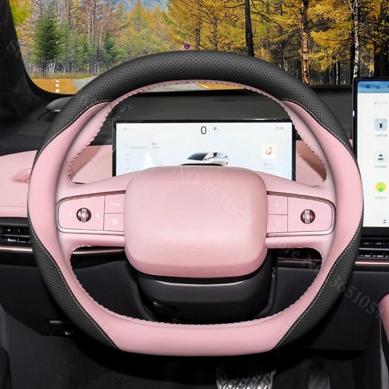 Ultra-thin Napa Leather Car Steering Wheel Cover For Nissan N6 N7 2026 2026 Breathable Auto Steering Wheel Protector Accessories