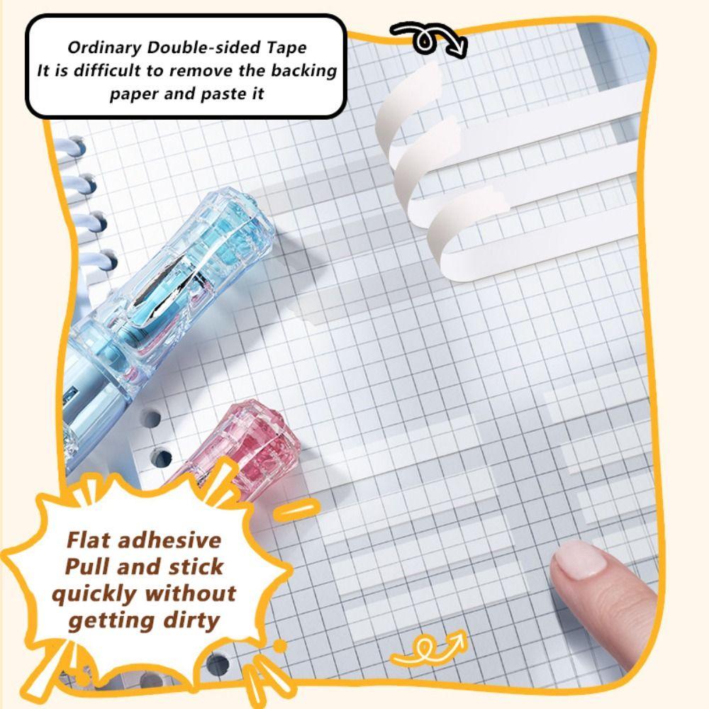 Pen Shape Glue Tape Rotary Type Dispensing Adhesive New Double-sided Adhesive Tape  School Office