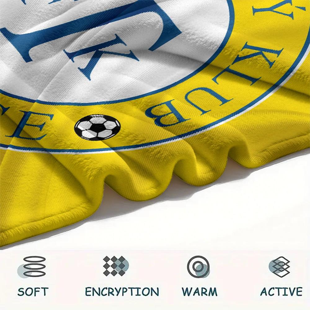 Teplice Football Club  Print Flannel Blanket, High quality Comfortable for All Seasons, Home Decor, Warmth and Comfort