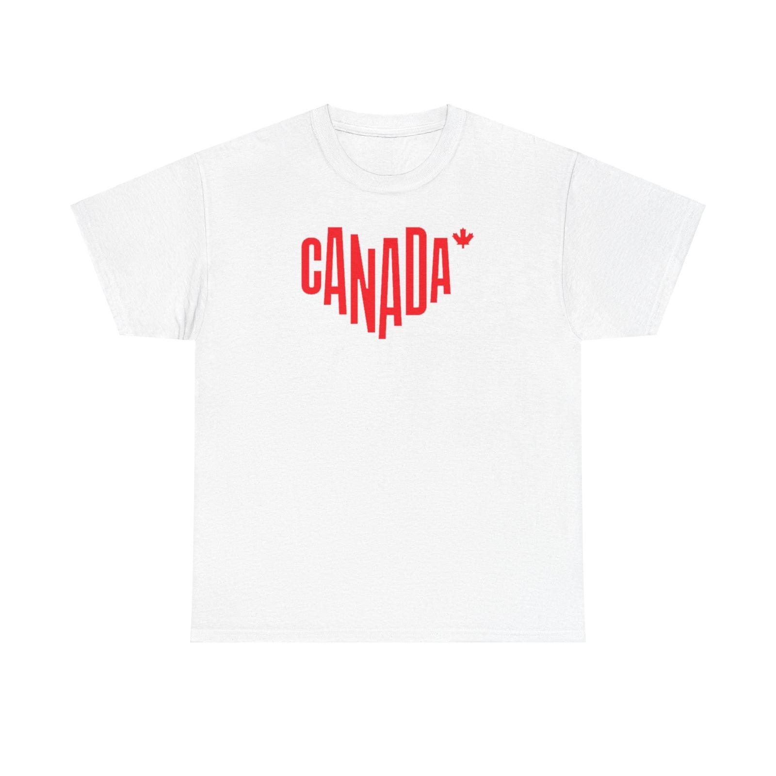 Canada Rouge Heart T-Shirt Mens Womens Tees Top Tee, Canadian Flag T-Shirt Mens Womens Tees Top, Unisex Graphic Shirt, Patriotic 3XL