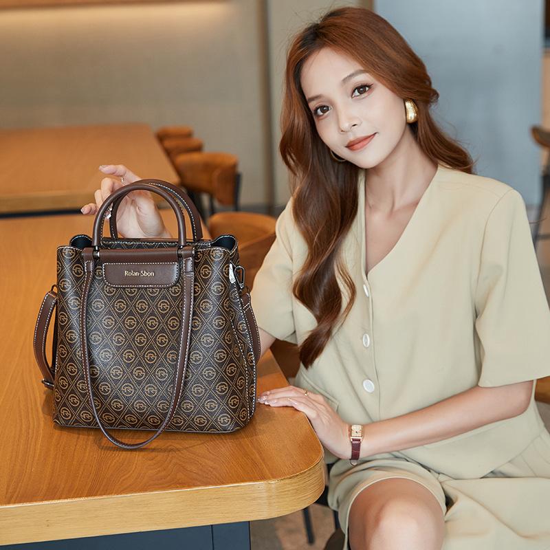 All-match Popular Handbag New Fashionable Bucket Bag Large Capacity Fashionable One Shoulder Crossbody Bag Trendy Women's Bag