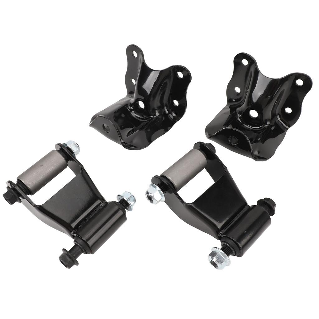 Rear Leaf Spring Shackles Hanger Brackets Repair Kit Steel High Strength 722‑001 for B2500 B2300 B3000 B4000