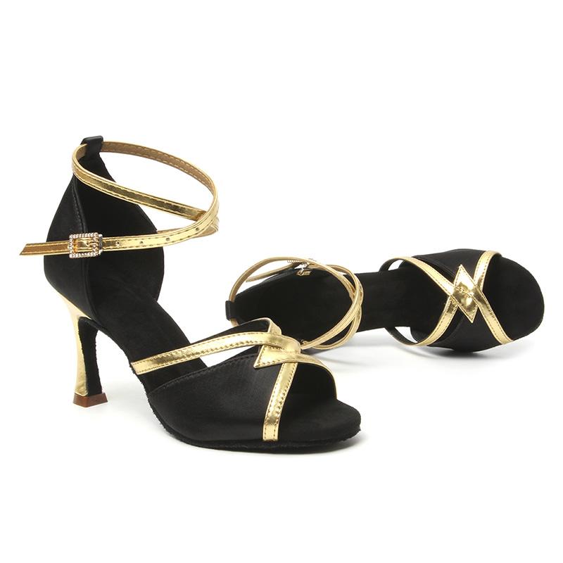 Latin Dance Shoes Women's High Heel Dance Shoes Tango Soft Bottom Dance Shoes Girls Salsa Ballroom Shoes