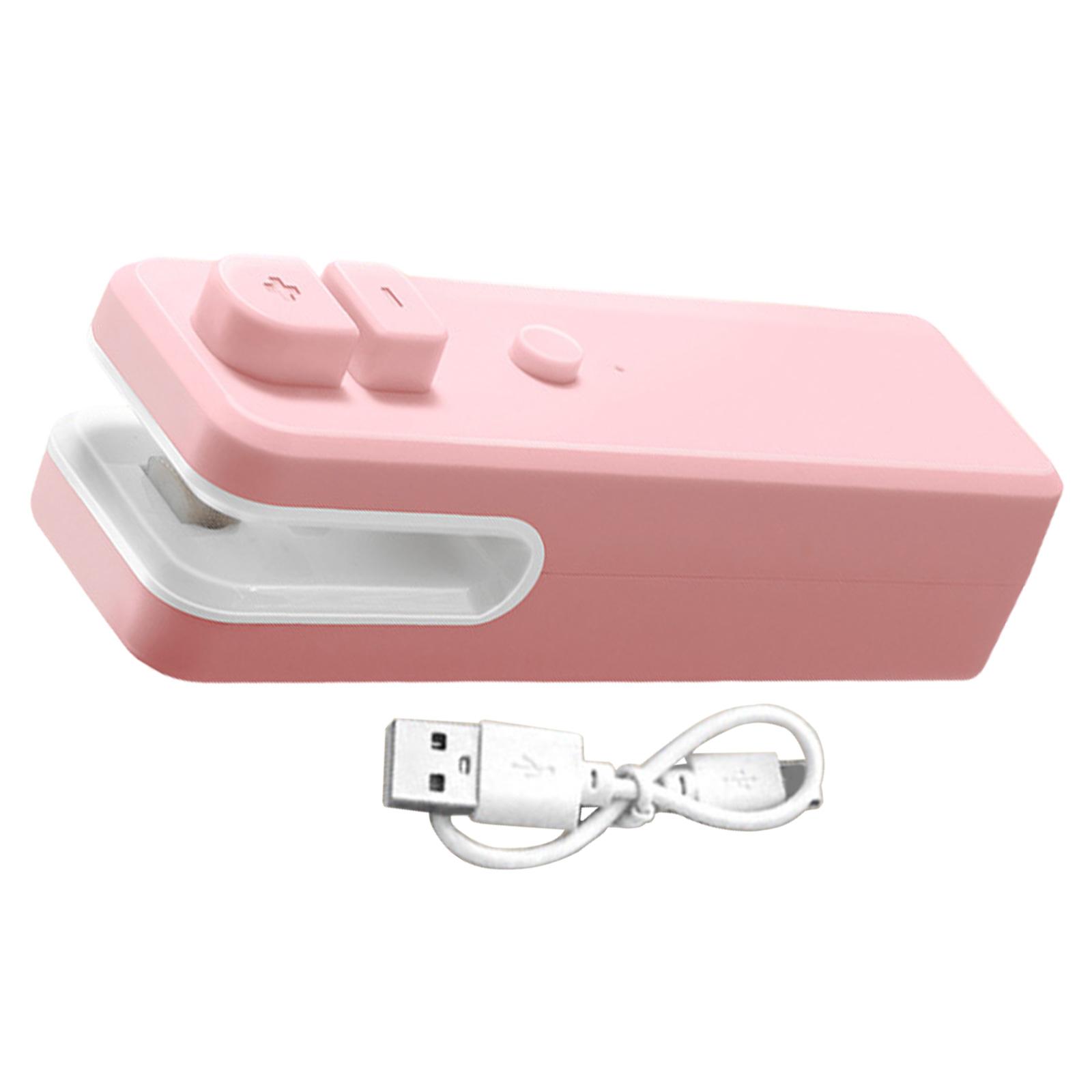 

Компактная USB-запайная машина с возможностью подзарядки, многофункциональная USB-миниатюрная запайная машина для безопасной упаковки продуктов питания розовый