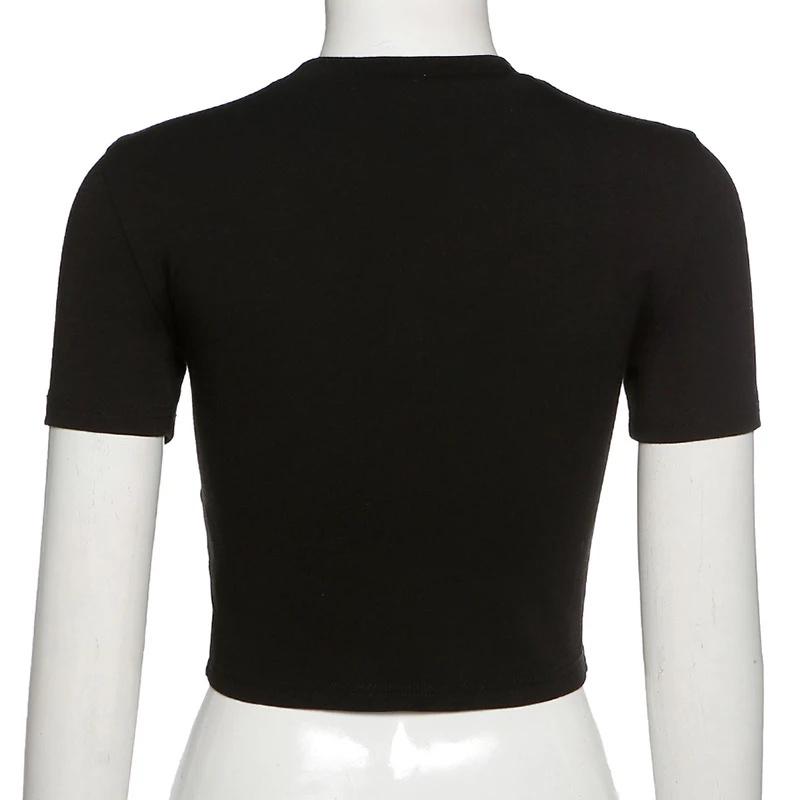 Black turtleneck crop top short sleeve Clearance