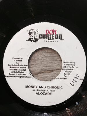 7inch Record ALOZADE - Money And Chronic NONE Don Corleon Rec Jamaica Reggae, Ska & Dub Used