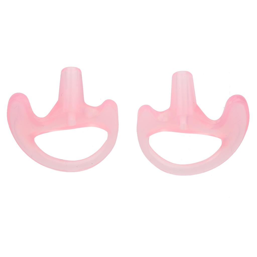 5 Pair Radio Ear Mold Earbud Replacement Left Right Earpiece Insert Walkie Talkie Silicone PinkM