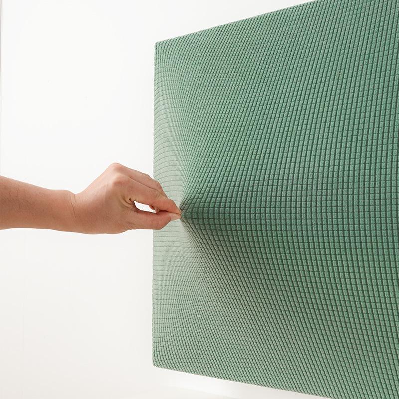 1pcs Solid Color Grid Elastic Wrap for Convenient and Breathable TV Cover Desktop Wall Mounted Monitor Cover Cloth Dustproof and Sunscreen Covers