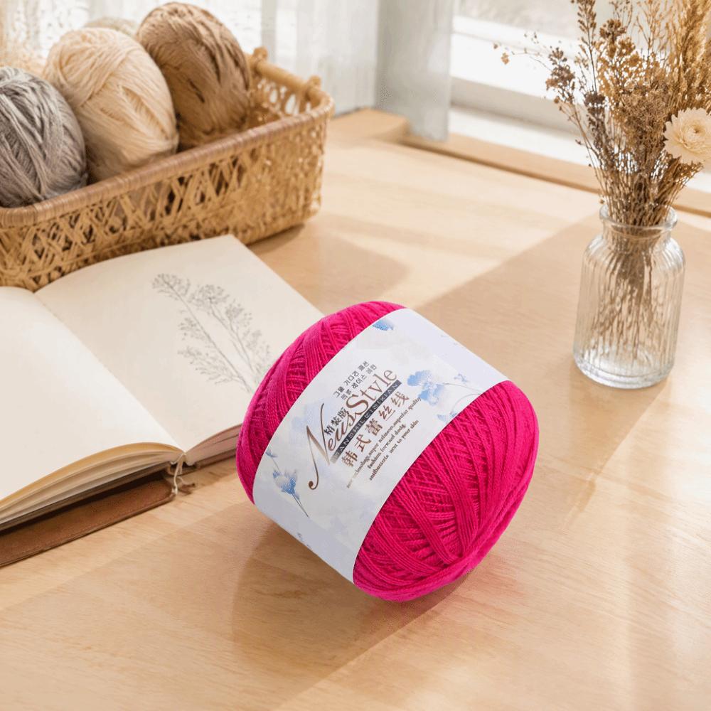 2pcs Size 10 Crochet Thread Thin Line Lace Thread Yarn Popular Cotton Thread For Knitting