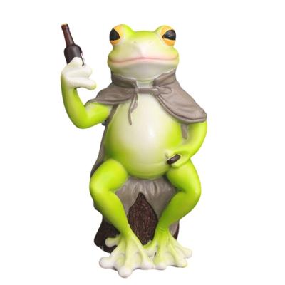 Handcrafted Frogs Statue Weather Resistant Resins Figurine For Yard Decoration Indoor and Outdoor Home Decors Ornament