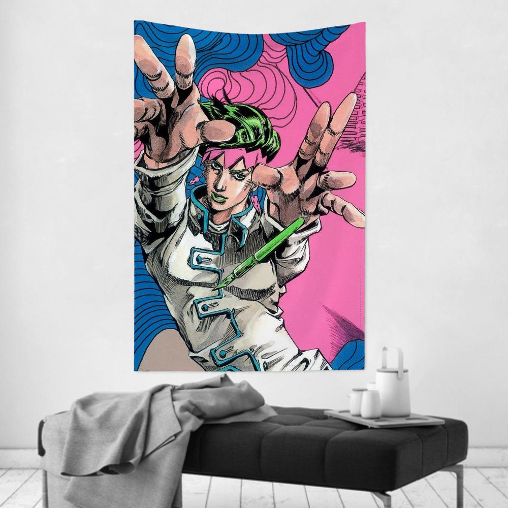 Anime JP Comics JJojo Tapestry Room Decor Wall Cloth Party Hanging Background Room Decor Baby Room