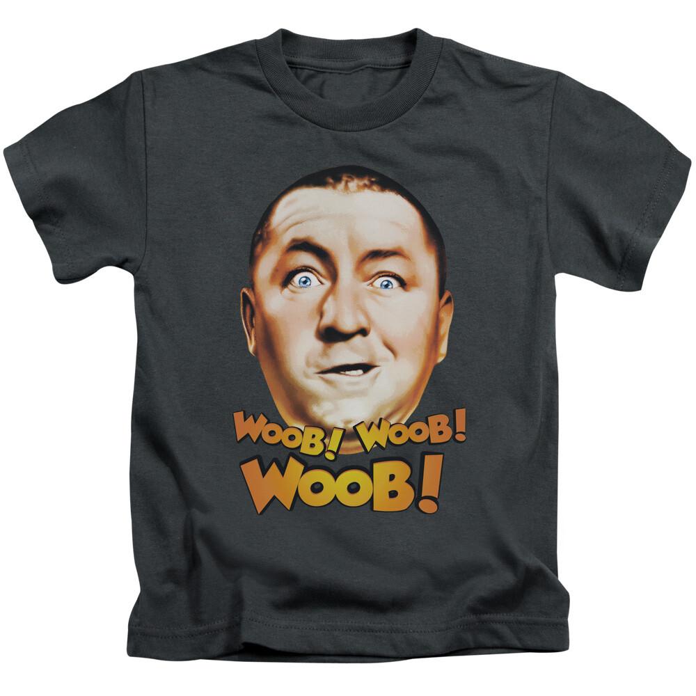 Three Stooges Boys T-Shirt Curly Woob Woob Woob Charcoal Tee Unisex T-Shirt XXXXL
