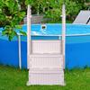 Reinforced Pool Ladder Lightweight Pool Handrails Ladder Detachable Above Ground Pool Step for Various Sizes Swimming Pools
