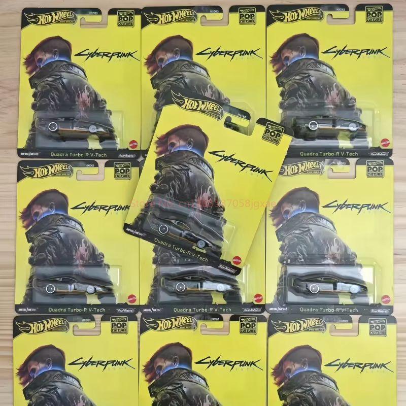 Genuine Hot Wheels Gold Label Hxd63 Pop Culture Cyberpunk 2077 Serise 1:64 Die Casting Model Car Toy Porsche Surprise Toys Cars