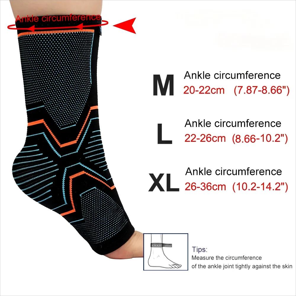 Arthritis Foot Sleeve Ankle Brace for Sprained Ankle Compression Sleeve - Plantar Fasciitis Relief Brace,Stabilizing Ankle Wrap