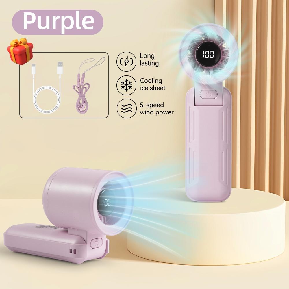 

Ручной небольшой вентилятор Портативный сверхскоростной небольшой ветряной пушка Безлопастной вентилятор Мини ручной небольшой вентилятор фиолетовый