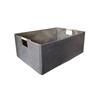 Sturdy Fabric Storage Bin With Reinforced Bottom Wooden Handles for Bedroom Office