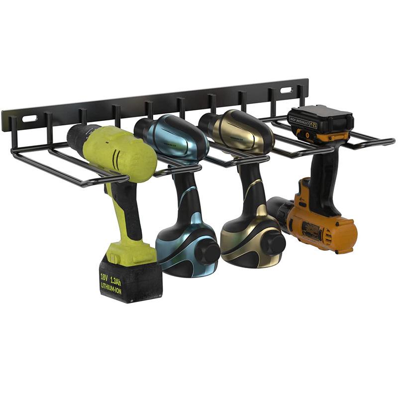 Heavy-Duty Wall-Mounted Floating Rack for Handheld and Power Tools