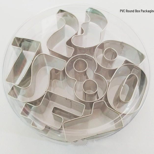 9-Piece Stainless Steel Cookie and Cake Mold Set for DIY Baking and Baby Food