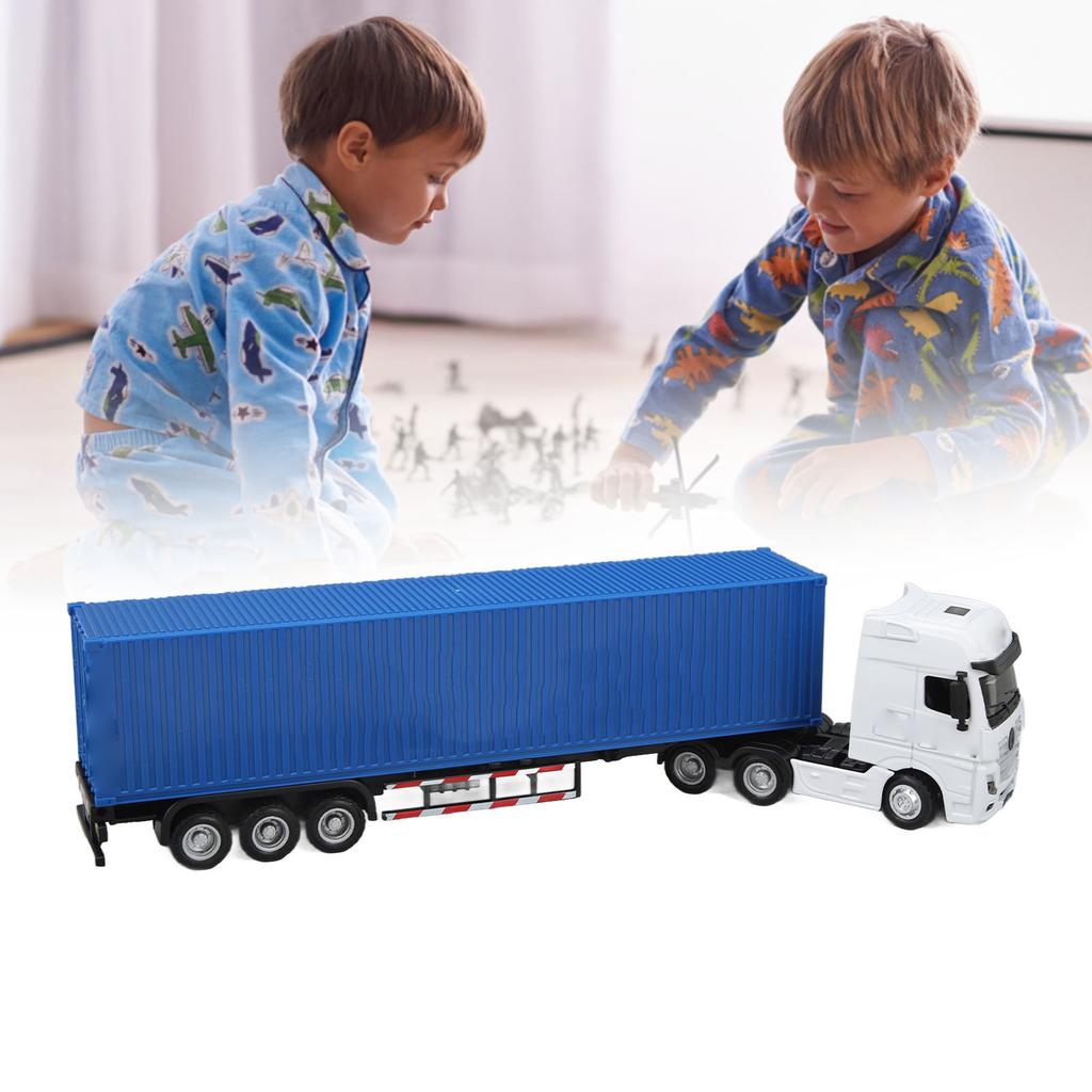 1:50 Scale Container Truck Stimulation Detachable   Hauler Tractor Trailer for Indoor