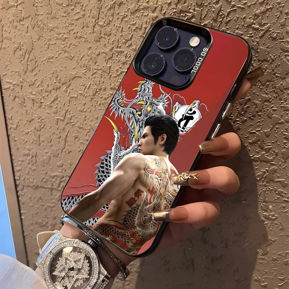 Hra Yakuza 0 pro iPhone 17,16,15,14,13,12,11,Mini,Pro,E,SE4,XS,MAX Černý matný kryt Candy