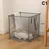 Laundry Basket Large Capacity Square Foldable Laundry Bag Side Handles Fine Mesh Dirty Clothes Sundries Toys Storage Bag