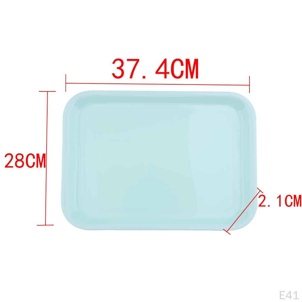Serving Tray Melamine Plastics Dish Plate Hotel Restaurant Rectangular Platter