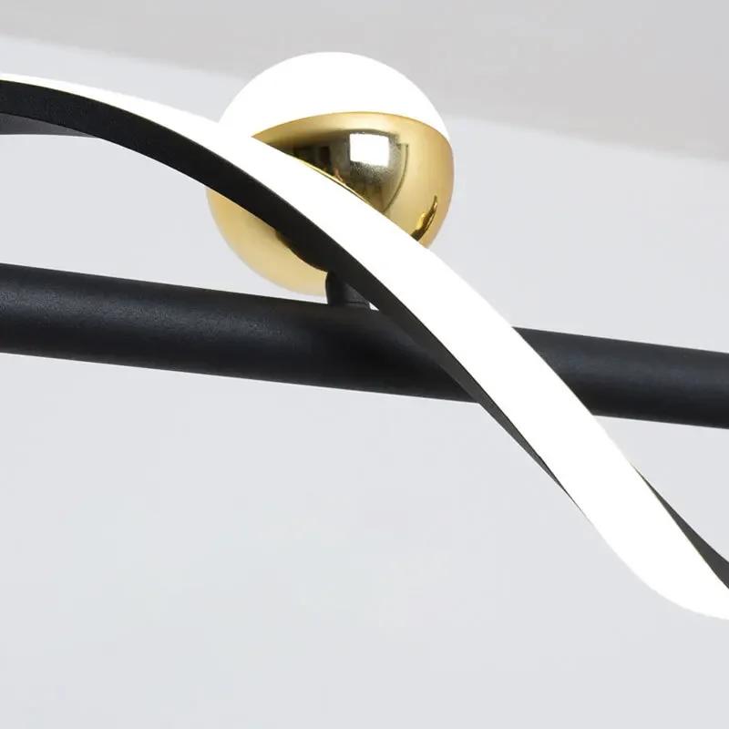 Modern minimalist restaurant chandelier remote dimmable Nordic creative LED chandelier living room lighting home decoration