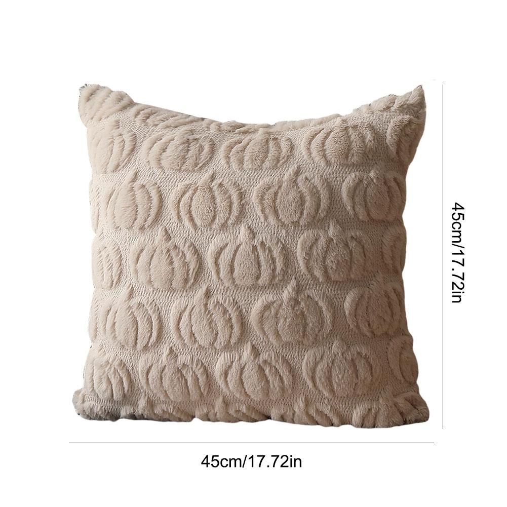 1-4PCS Halloween Ghost Pumpkin Pillowcase Washable Soft Pillow Case  Faux Fur Pillowcase for Festive Home Accent Bedroom Home De