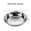 Qianxing 304 Rostfritt Stål Runda Middagstallrikar (10-pack)