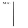 80Pcs 8mm*215mm Reusable Metal Straw 304 Stainless Steel Drinking Straight Bent Straws Eco-friendly Party Bar Accessories