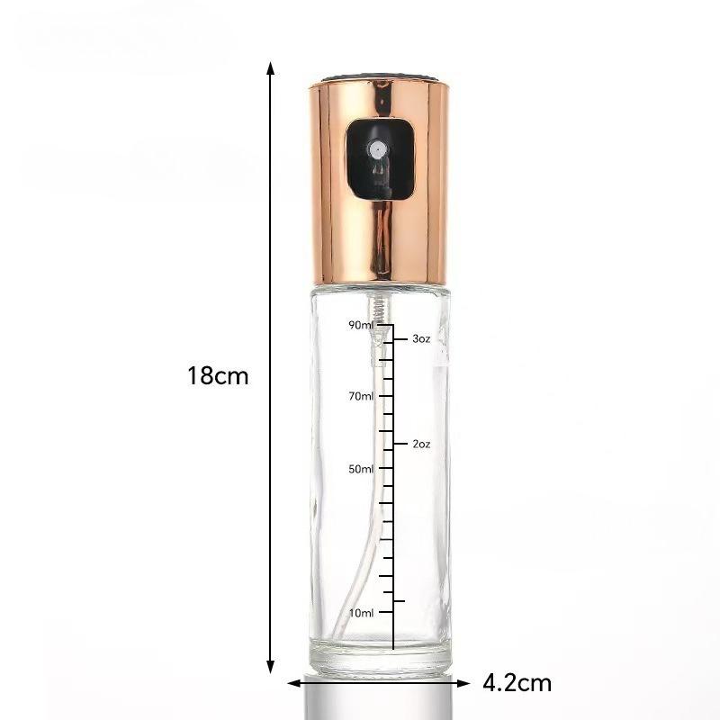 

100ml Cooking Olive Oil Pressure Spray Bottle Food-grade Glass Sprayer Suitable Salad Barbecues Kitchen Baking Other Kitchen Use