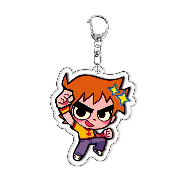 

Anime GOODS Acrylic Keychain cute Crooked boy Scott keychain for bag keys car key bag backpack collection display accessorie