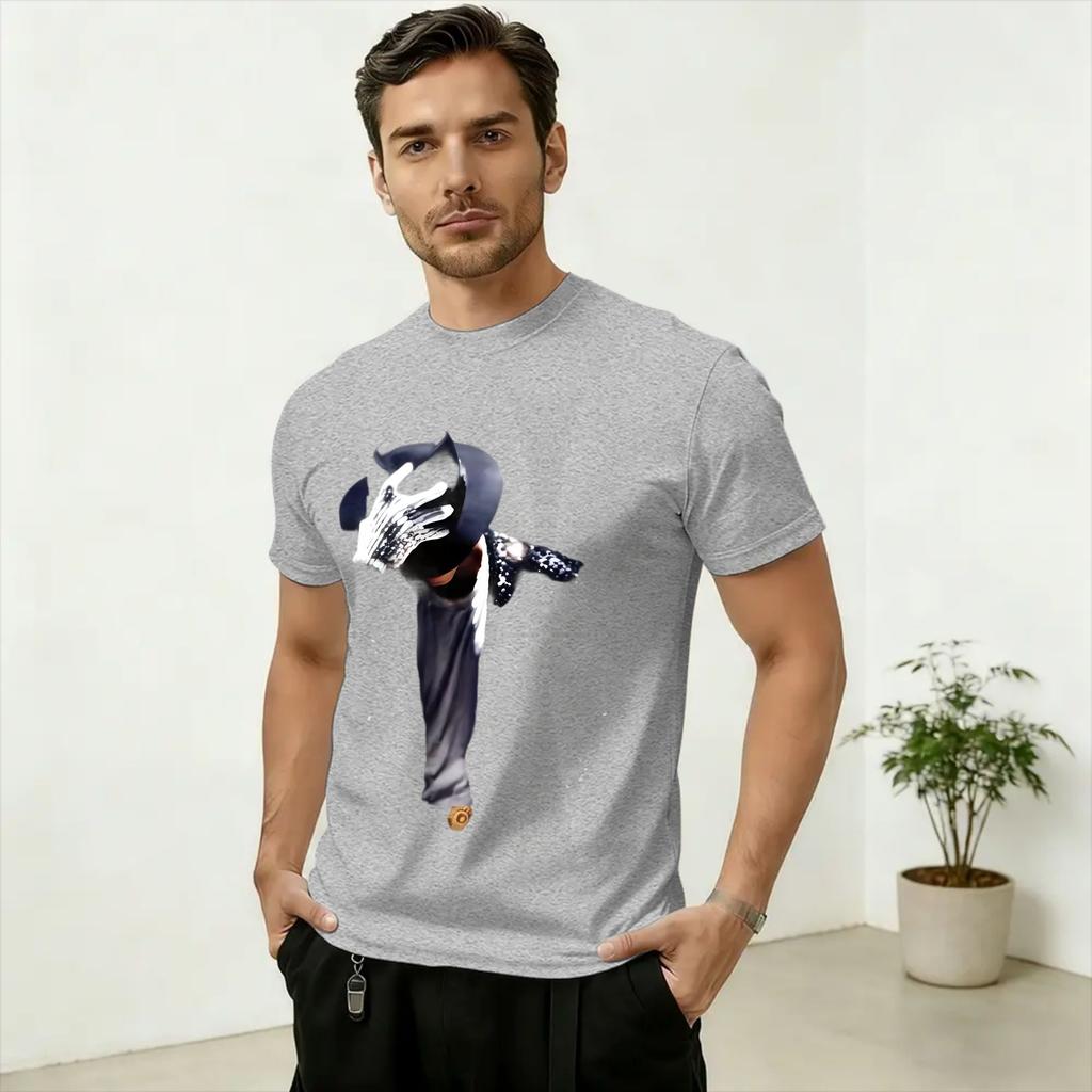 King Pop MiChael Jackson TShirt Summer Novelty T Shirts Unisex 100 Cotton ONeck Oversize Top Tees Short Sleeve Vintage Tshirt